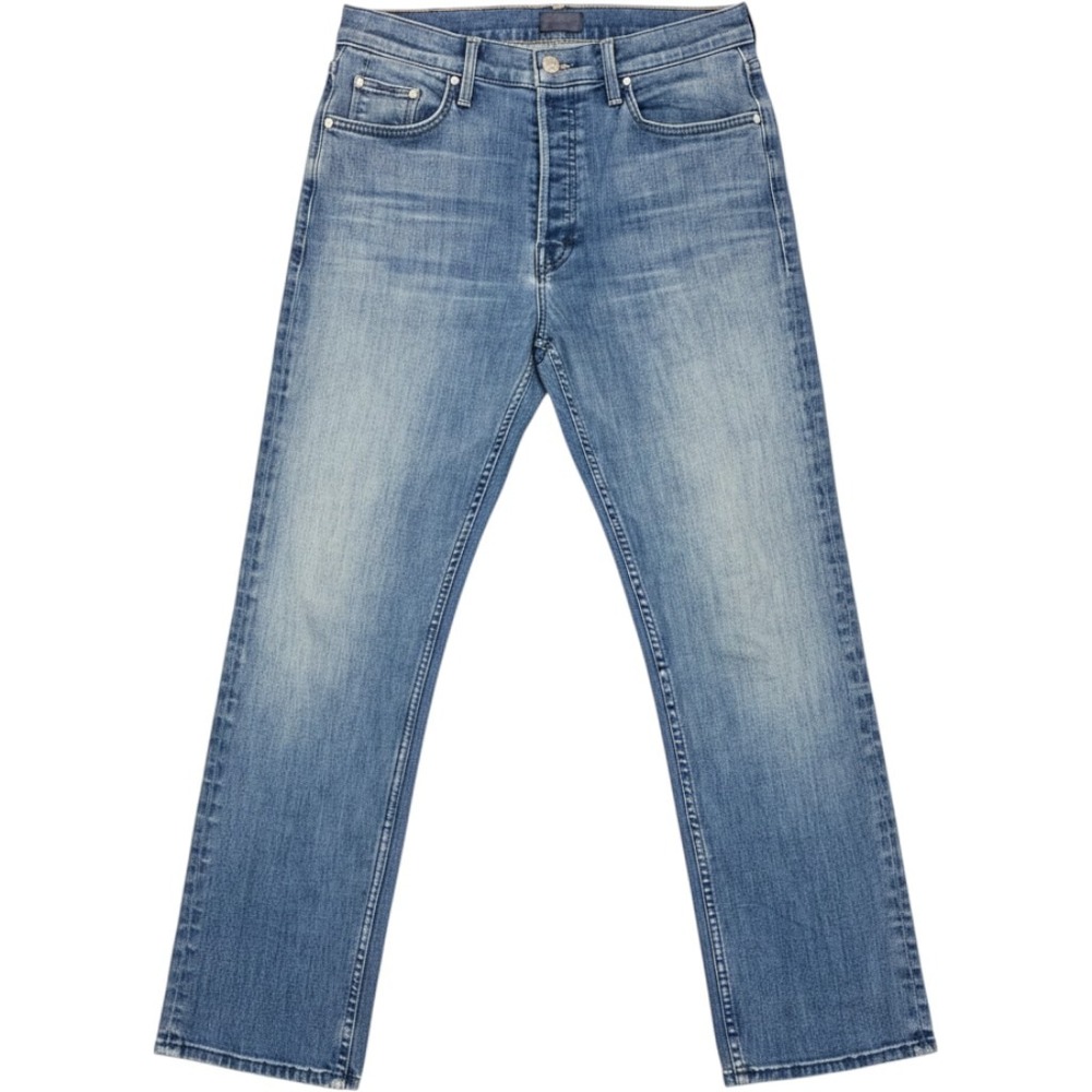 Mother The Tomcat Ankle Jeans A Night In Havana Blue Straight Leg Size 30